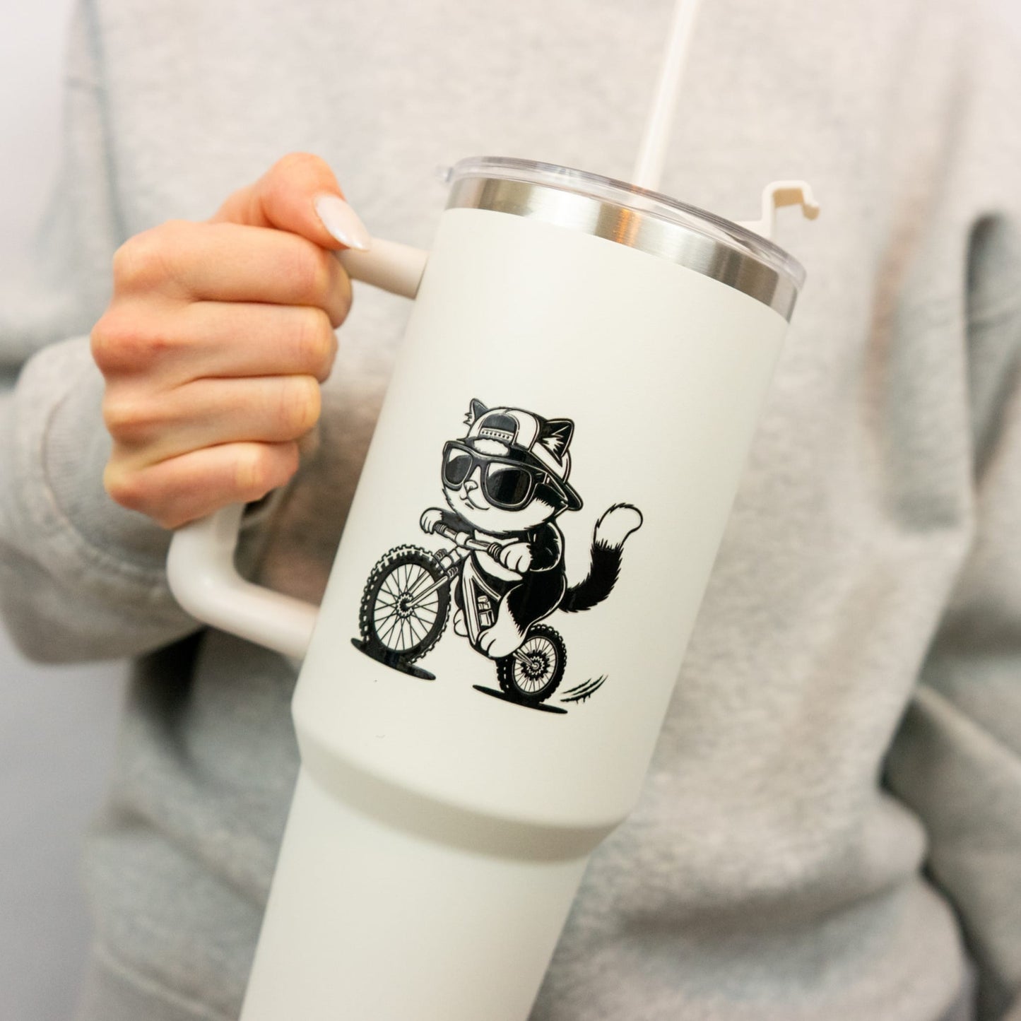 MTB Meow Sticker - Black